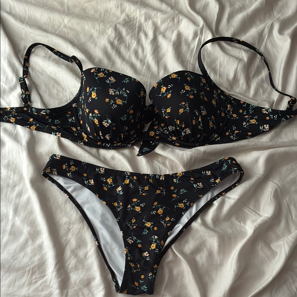 Shade and Shore: Floral Bikini Set
